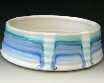 LARGE DOG BOWL #31 - Large Dog Dish - Ceramic Dog Bowl - Ceramic Dog Dish - Dog Food Bowl - Ceramic Water Bowl - Stoneware Dog Bowl