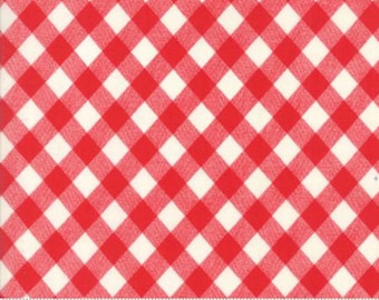 Bonnie & Camille BASICS Red Gingham Check, 55124 31, Moda Fabric, Sold in Half Yard Amounts