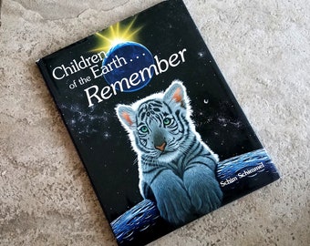 Vintage Childrens Book Children of the Earth Remember Hardcover Illustrated