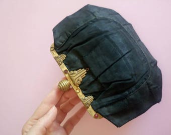 Vintage 1920s French Art Deco purse antique clutch bag