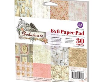 Prima Debutante Collection 6 x 6 Scrapbook Paper Pad Prima New Release In Stock Ready To Ship