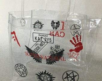 Custom Supernatural Transparent Tote
