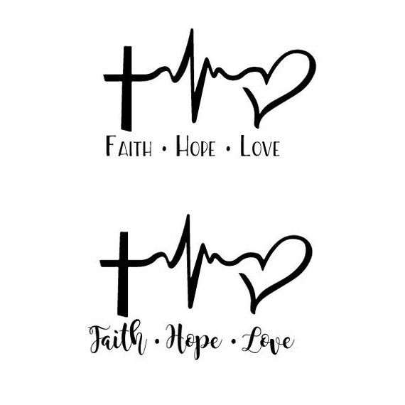 Faith Hope Love Sticker Car Sticker Computer Sticker Decal
