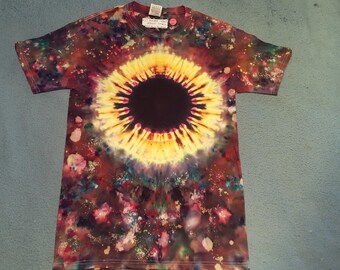 tie dye t-shirt adult small"eclipse starfield"