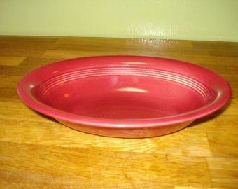 Homer Laughlin Harlequin Maroon Oval Baker