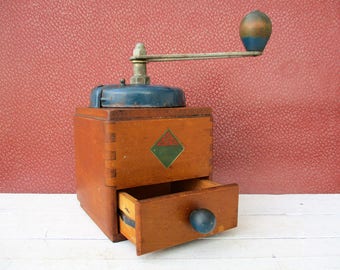 Vintage Coffee Grinder, Coffee Mill, Coffee Bean Grinder, Goldenberg Coffee Grinder, Gift For Coffee Drinker, Coffee Grinder