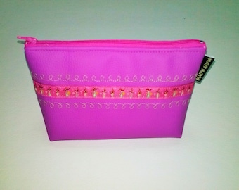 Mushroom pink makeup bag.