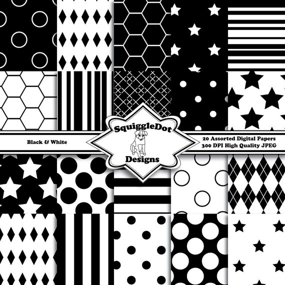 digital-printable-scrapbook-paper-set-of-20-black-and-white