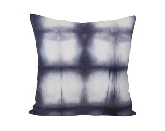 Shibori Grid designer pillow covers - Made to order - Rebecca Atwood
