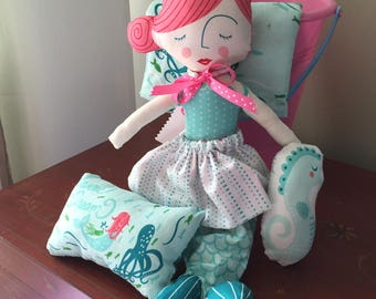 Mermaid doll play set