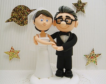 Carl and Ellie wedding cake topper - UP