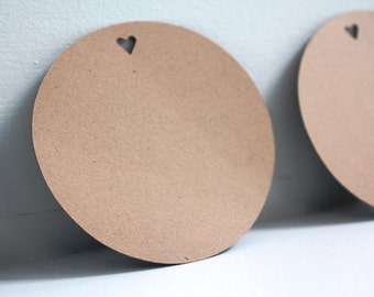 50pcs Round kraft tags, Country wedding tags, Rustic wedding favors, Rustic party favors, Kraft gift tags, Kraft paper tags, Brown gift tags