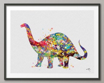 Elephant Spraying Butterfly Art Print Watercolor Painting