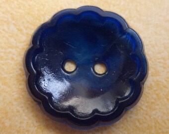 9 dark blue buttons blue 18mm (6704)