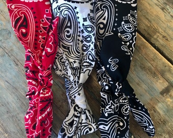 Bandana Paisley Elastic Headwrap Headband Bandanna Headwrap Hair Band