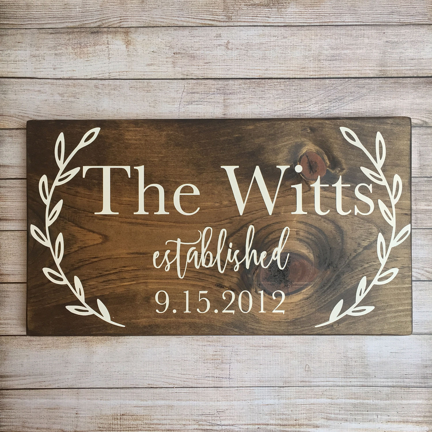 last name sign family name wood sign custom wedding gift