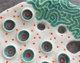 Fantasy Coral porcelain dish