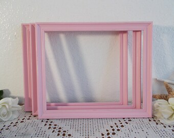 Pink Shabby Chic Picture Frame 9 x 11 Photo Decoration Paris Apartment French Country Romantic Cottage Baby Girl Nursery Home Decor Gift
