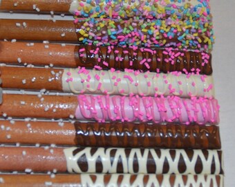 Pretend Chocolate Covered Pretzels Wooden Toy Play Food Sweet Treats (3 assorted)