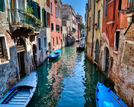 Venice Photograph Italy Photo Venice Canal Venetian Buildings