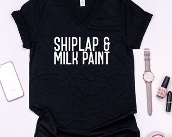 MEDIUM UNISEX Shiplap & Milk Paint tee