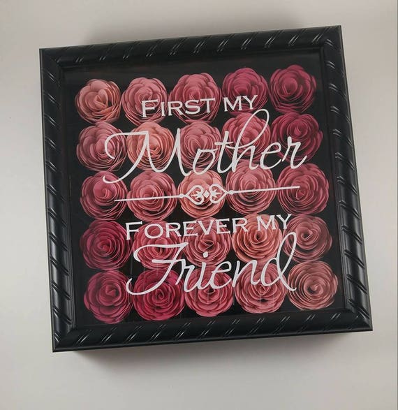 Mother's Shadow Box Mother birthday gift Gift for mom