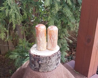 Handmade Stoneware Salt and Pepper shakers