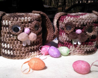 toilet paper cover,rabbits,crochet