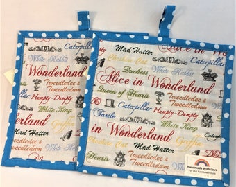 Alice in Wonderland Potholders