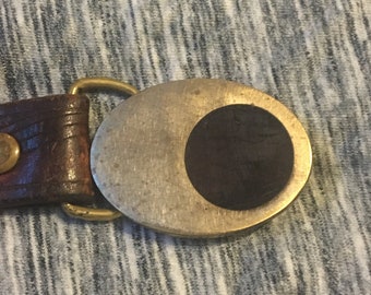 Solid Brass Buckle w/ Leather Belt