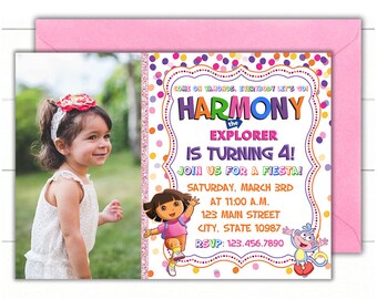 Dora the Explorer Birthday Invitation