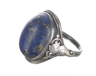 Stavri Gregor Panis sterling ring with Lapis stone