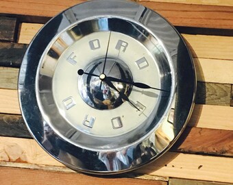 1950's Ford Hubcap Clock