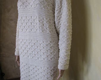 Sweater ,Cream Big Sweater, Cozy Sweater, Loose Sweater,