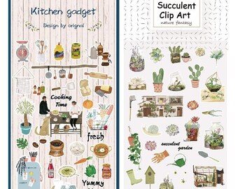Living Alone - Paper Deco Sticker - 1 Sheet