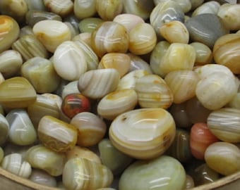1 rolled stone banded Agate 2 cm