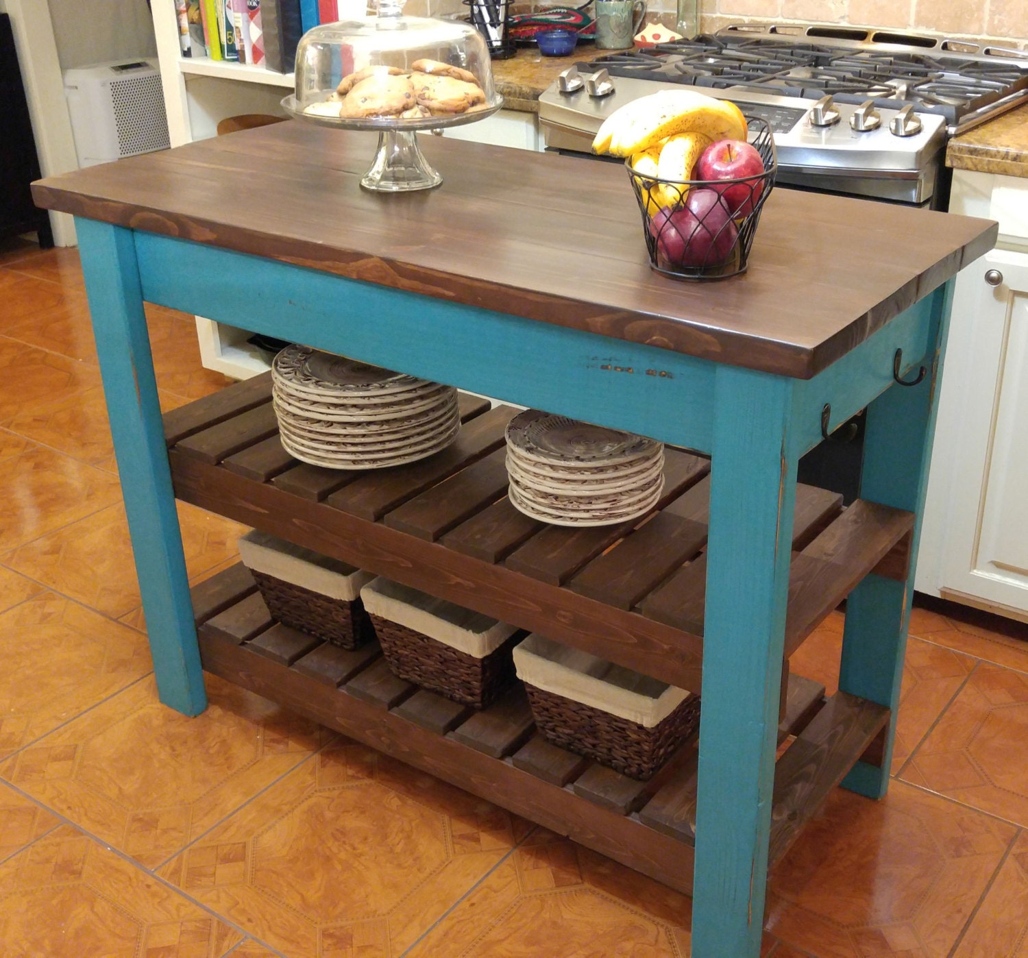 Custom Hand Built Kitchen Island Already Assembled FREE