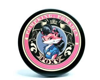 Pomade, Hair pomade, Foxy by Pompking Pomades, hair gel, water based, water soluble-DENTED TINS