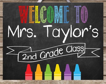 Teacher Classroom Decor Personalized Teacher Sign