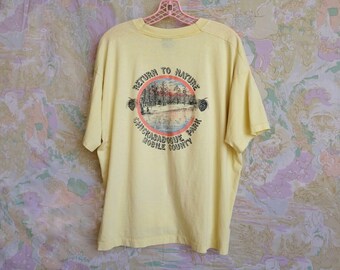 Vintage 1980s Return To Nature Paperthin T Shirt