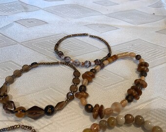 Glass beaded bracelets 5 peice set