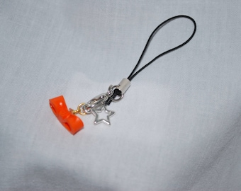 Jewelry wearable bow orange