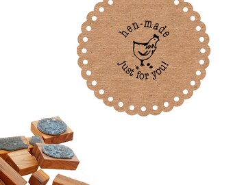 Hen Made - Just For You! - Olive Wood Stamp