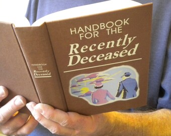 Beetlejuice Handbook for the Recently Deceased Book / movie prop / Zombie, Dead, Undead, Halloween Decor, Beatlejuice