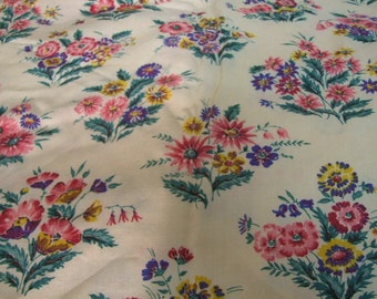 pretty floral vintage fabric