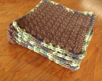 Crochet kitchen pot holder hot pad