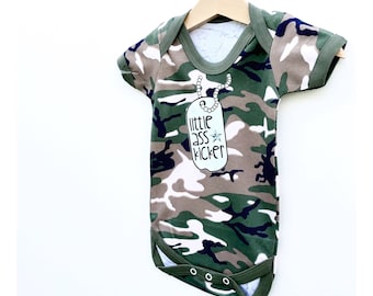 Army Baby Bodysuit, Military Baby, Funny Baby Clothes Army Baby Outfit Marine Baby Bodysuit Air Force Baby Camouflage Clothes Army Baby Gift