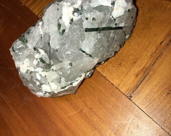 Green Tourmaline in Matrix