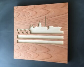 DC Flag and Skyline Cutout