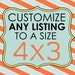 Customize Any Listing to Size 4ft x 3ft- Please Read Listing for Directions